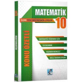 E Kare Yayınları 10. Sınıf Matematik Konu Özetli Soru Bankası