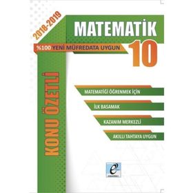 E Kare Yayınları 10. Sınıf Matematik Konu Özetli Soru Bankası