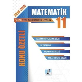 E Kare Yayınları 11. Sınıf Matematik Konu Özetli Soru Bankası