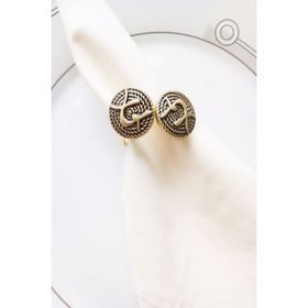 E-Sanat Evi Dekoratif Twin Gold 6 Adet Peçete Yüzüğü