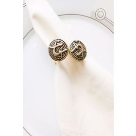 E-Sanat Evi Dekoratif Twin Gold 6 Adet Peçete Yüzüğü