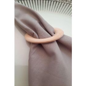 E-Sanat Evi Doğal Yassı Halka 6 Adet Peçete Yüzüğü