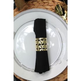 E-Sanat Evi Gold Loving Luxury Metal 6 Adet Peçete Halkası