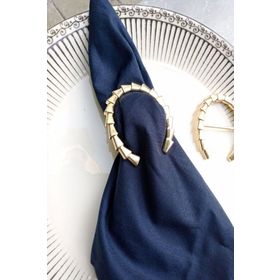 E-Sanat Evi Gold Metal Nal 6 Adet Peçete Yüzüğü