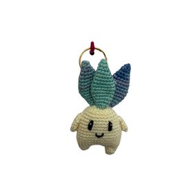 E-Tokam Amigurumi Beyaz Rufus Örgü Anahtarlık