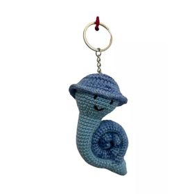 E-Tokam Amigurumi Mavi Loli Örgü Anahtarlık
