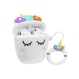 E2M Beyaz Unicorn AirPods 1-2 Kılıfı