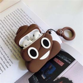 E2M Kahverengi Poo AirPods 1-2 Kılıfı
