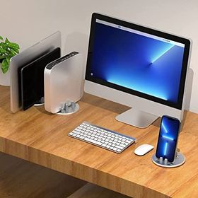 E2M STD-08 Kablo Düzenleyicili Gümüş Telefon Standı
