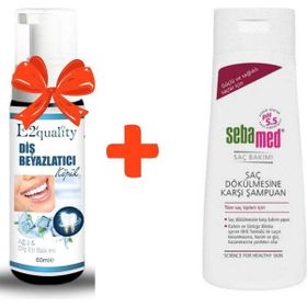 E2'quality Diş Beyazlatıcı Köpük + Sebamed 400 ml Dökülme Önleyici Şampuan