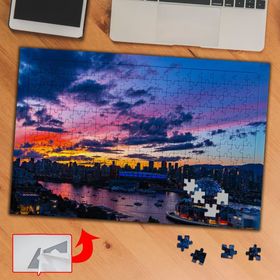 E401F Renkli Gökyüzü Akşamüstü 240 Parça Puzzle Yapboz Tablo