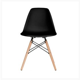 Eames Ahşap Siyah Sandalye
