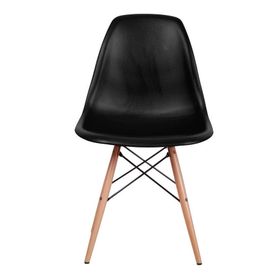 Eames Ahşap Siyah Sandalye