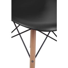 Eames Ahşap Siyah Sandalye