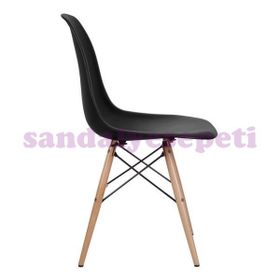 Eames Ahşap Siyah Sandalye