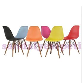 Eames Ahşap Siyah Sandalye