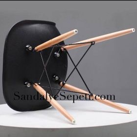 Eames Ahşap Siyah Sandalye