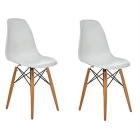 Eames Beyaz 2'li Sandalye
