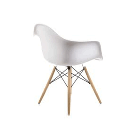 Eames Kolçaklı Beyaz Sandalye