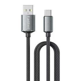 Earldom EC-200C 2M 3A USB to Type-C Siyah Hızlı Şarj Kablosu
