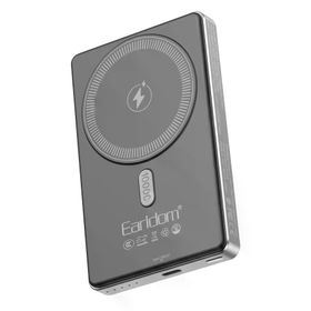 Earldom PD49 Siyah 10.000 mAh 15W Kablosuz 20W Type-C Çıkışlı PD Hızlı Şarj Powerbank