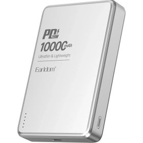 Earldom PD54 Gümüş 10000 mAh Hızlı Şarj Kablosuz Powerbank