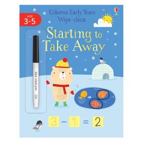 Early Years Wipe clean Starting To Take Away-Usborne Publishing