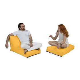 Earmut Siesta Koltuk Yatak Sarı Puf