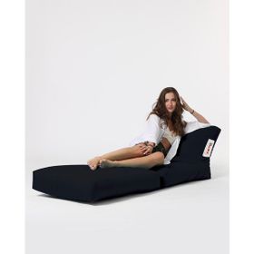 Earmut Siesta Koltuk Yatak Siyah Puf