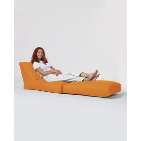 Earmut Siesta Koltuk Yatak Turuncu Puf