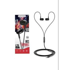 Earphones S Bass L29 Siyah Kulaklık