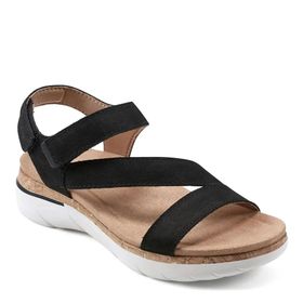 Earth Footwear Roni Düz Siyah Kadın Sandalet