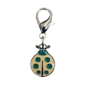 Eastland 1.5x2.5 cm Süsü Uğur Böceği Krem Yeşil Kedi Köpek Tasma