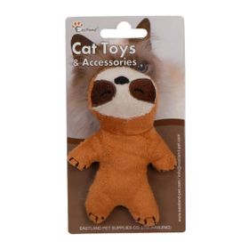Eastland 12 cm Catnipli Peluş Tembel Hayvan Kedi Oyuncağı
