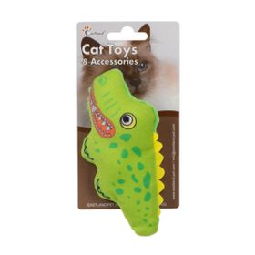 Eastland 15 cm Kedi Otlu Öten Peluş Timsah Kedi Oyuncağı