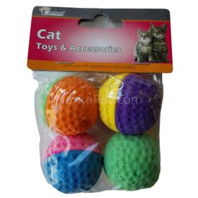 Eastland 4'lü Sünger Top Kedi Oyuncağı