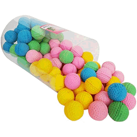 Eastland 555615 Sünger Top 100'lü 4 cm Evcil Hayvan Oyuncağı