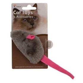 Eastland 8 cm Catnipli Peluş Dijital Sesli Fare Kedi Oyuncağı