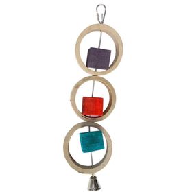 Eastland Ahşap Halkalı 32x16 cm Kuş Oyuncağı