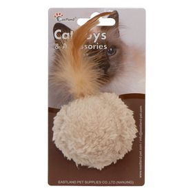 Eastland Catnipli Tüylü Keçe Top Çap 5 cm Kedi Oyuncağı