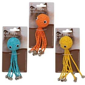 Eastland Çıngıraklı Ahtapot 12.5 cm Kedi Oyuncağı