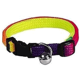 Eastland Gökkuşağı Renkli Zilli 25-36 cm 10 mm Karışık Renkli Kedi Boyun Tasması