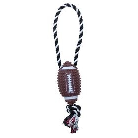Eastland İpli Plastik Rugby Topu 15 cm Köpek Oyuncağı