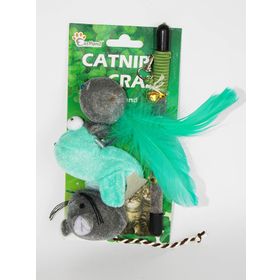 Eastland Kedi Oltası Kuş Tüylü Fareli 20 Cm Oyun Seti