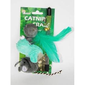 Eastland Kedi Oltası Kuş Tüylü Fareli 20 Cm Oyun Seti