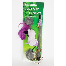 Eastland Kedi Oltası Kuş Tüylü Fareli 20 Cm Oyun Seti