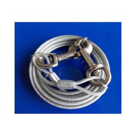 Eastland Köpekler İçin 4.7 mm x 3 m Çelik Bahçe Bağlama Halatı
