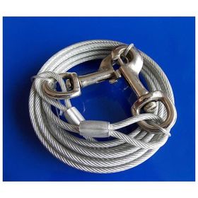 Eastland Köpekler İçin 4.7 mm x 3 m Çelik Bahçe Bağlama Halatı