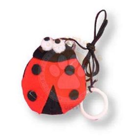 Eastland Peluş İpli Uğur Böceği 6x7 cm Kedi Oyuncağı