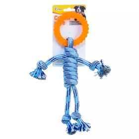 Eastland Plastik Halkalı İp Adam 30 cm Köpek Oyuncağı